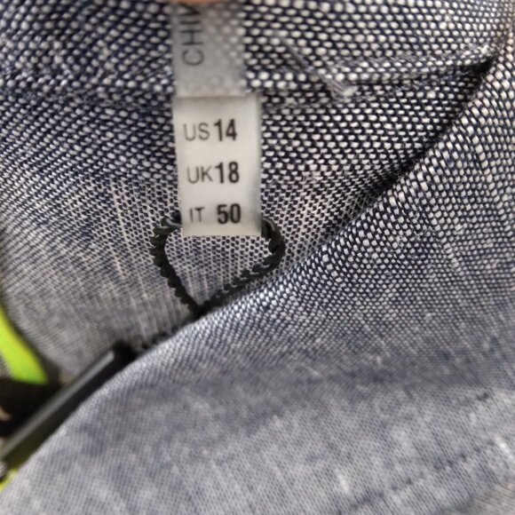 TAHARI Woman Raleigh Jacket Blue and Gray Blazer Size 14  NWT - Picture 12 of 14